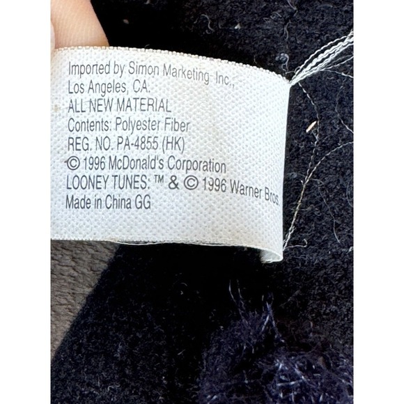 Vintage‎ Warner Brothers 9inch Daffy Duck Preloved Looney Toons 1996 - Picture 7 of 10